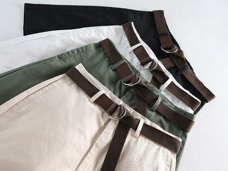 Soft Girl Solid Color High Waist Shorts
