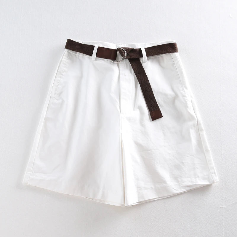 Soft Girl Solid Color High Waist Shorts