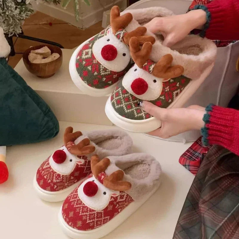 Cute Cartoon Deer Slippers