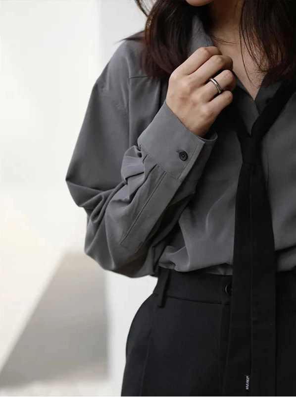 Minimalist Korean Style Oversize Button Shirt