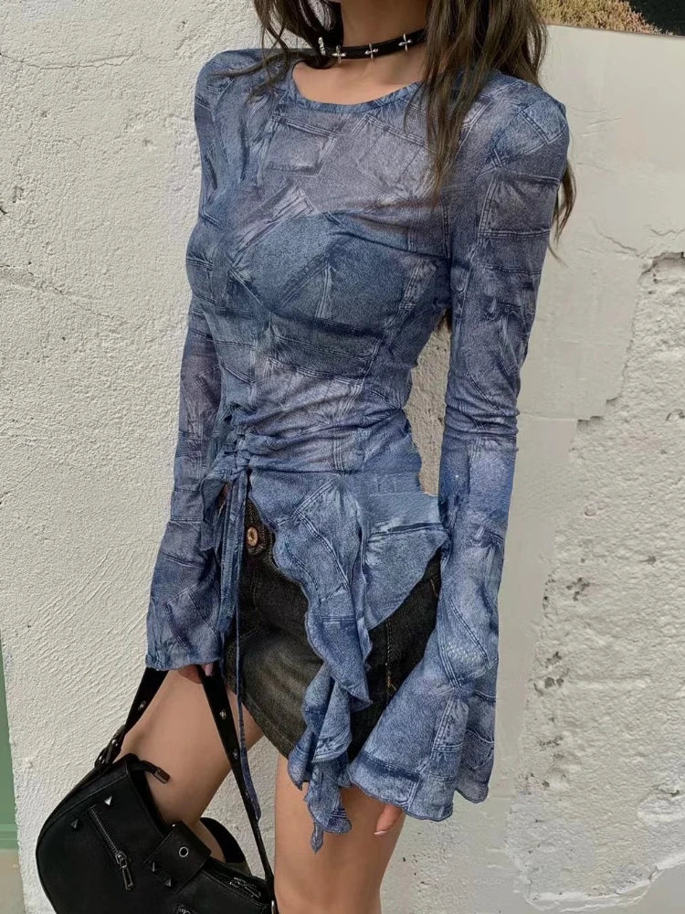 Vintage Hollow Out Shirt