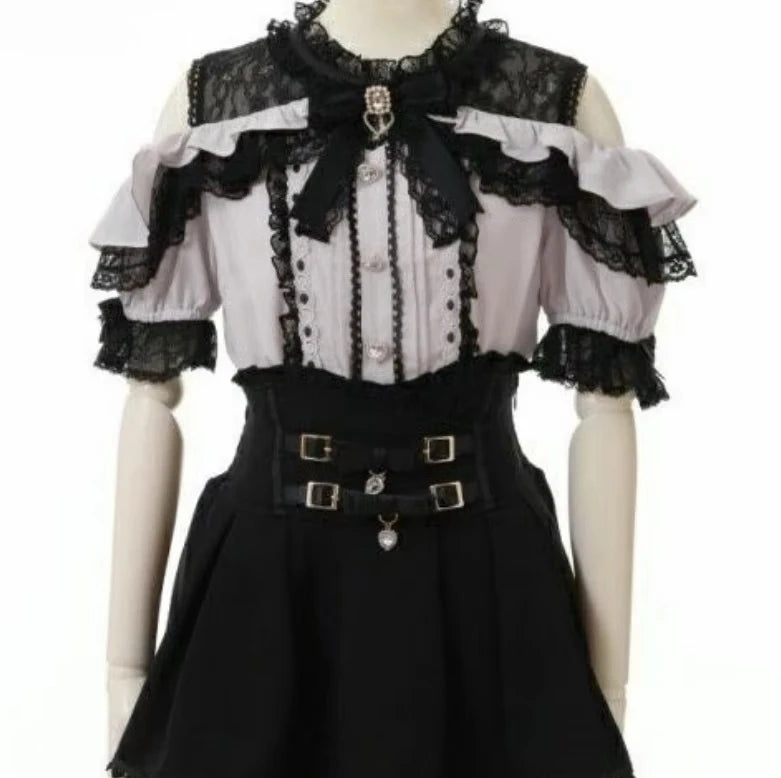Lace Patchwork Sweet Shirt