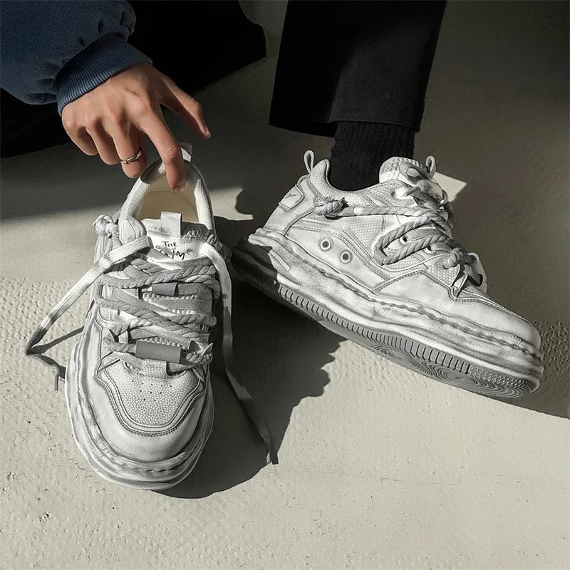 Y2K Dirty Punk Skating Sneakers