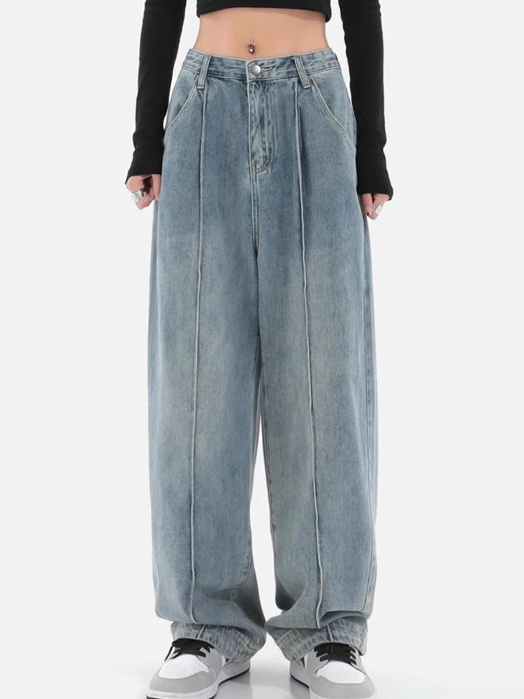 Light Blue Wide Leg Vintage Jeans