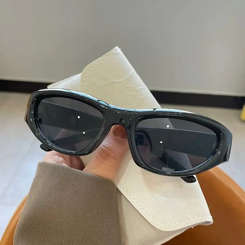 Y2K Punk Oval Sunglasses