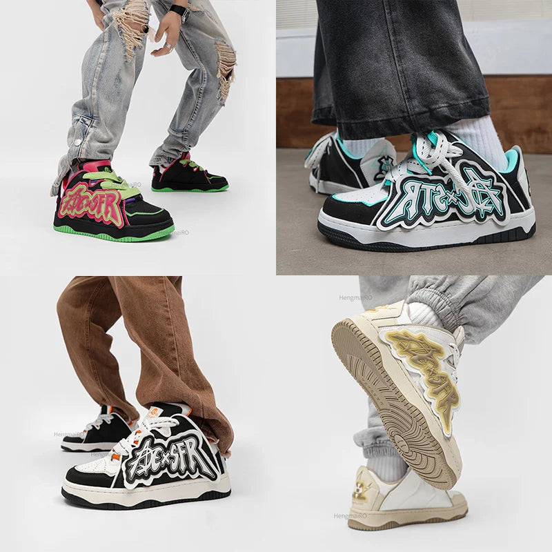 Goth Y2K Skateboard Sneakers