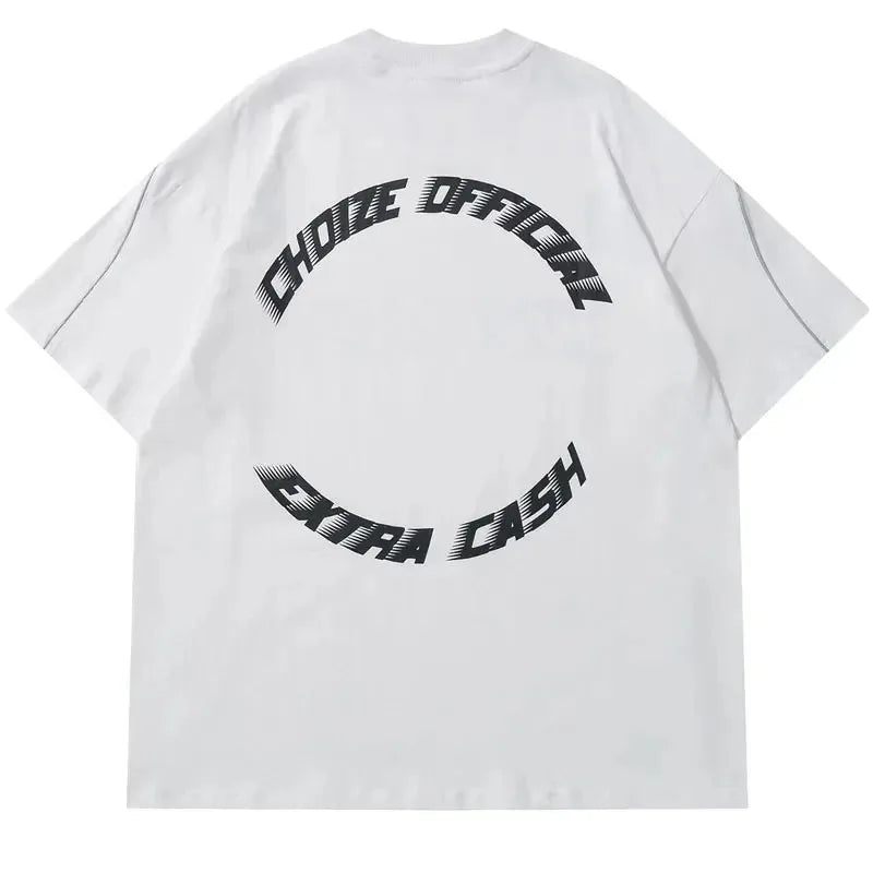 Stylish Oversized CHOIZE Printed T-Shirt