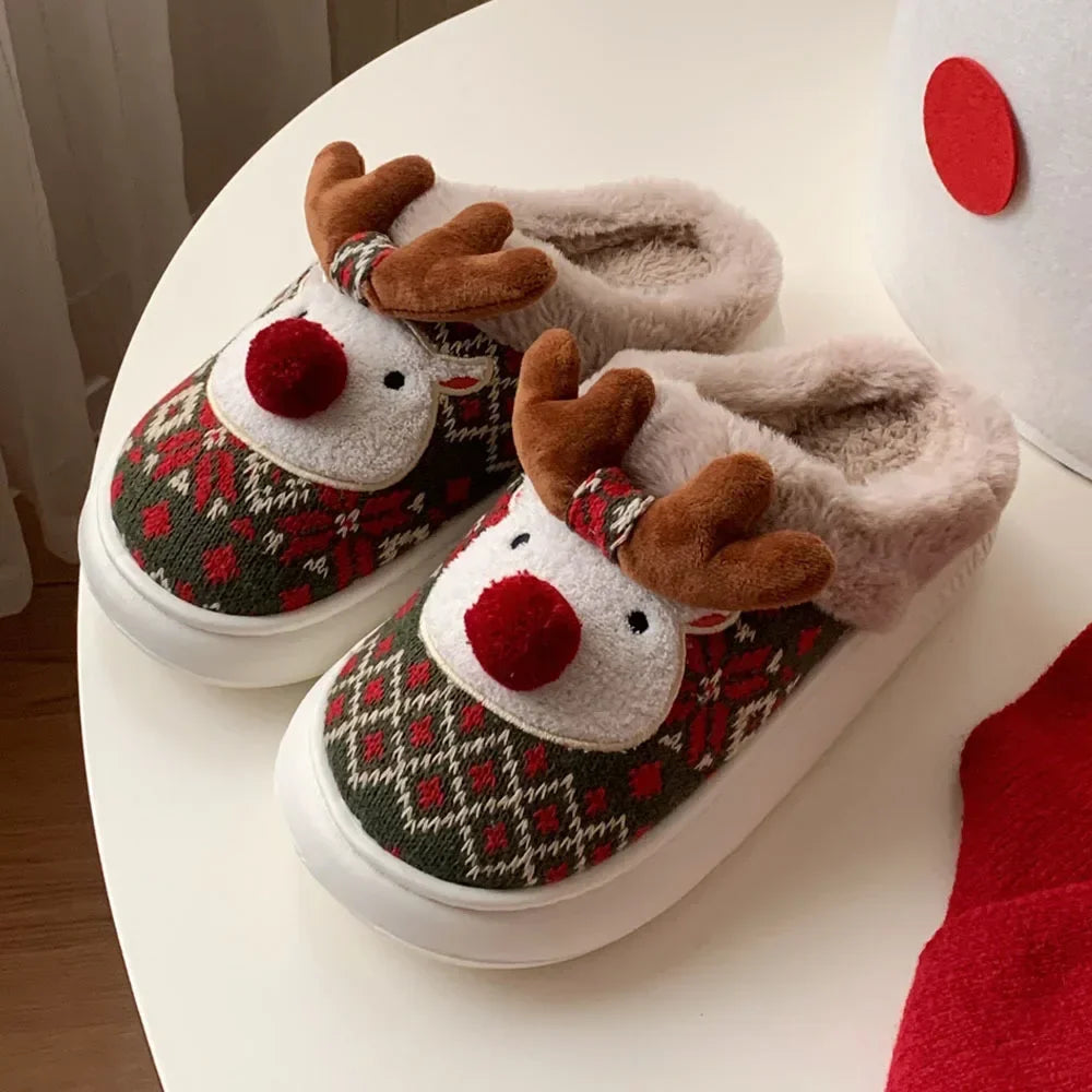 Cute Cartoon Deer Slippers
