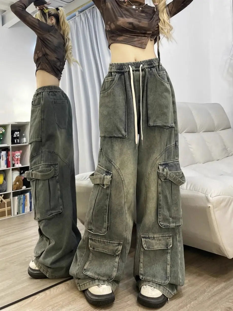Straight Leg Multi-Pocket Cargo Pants