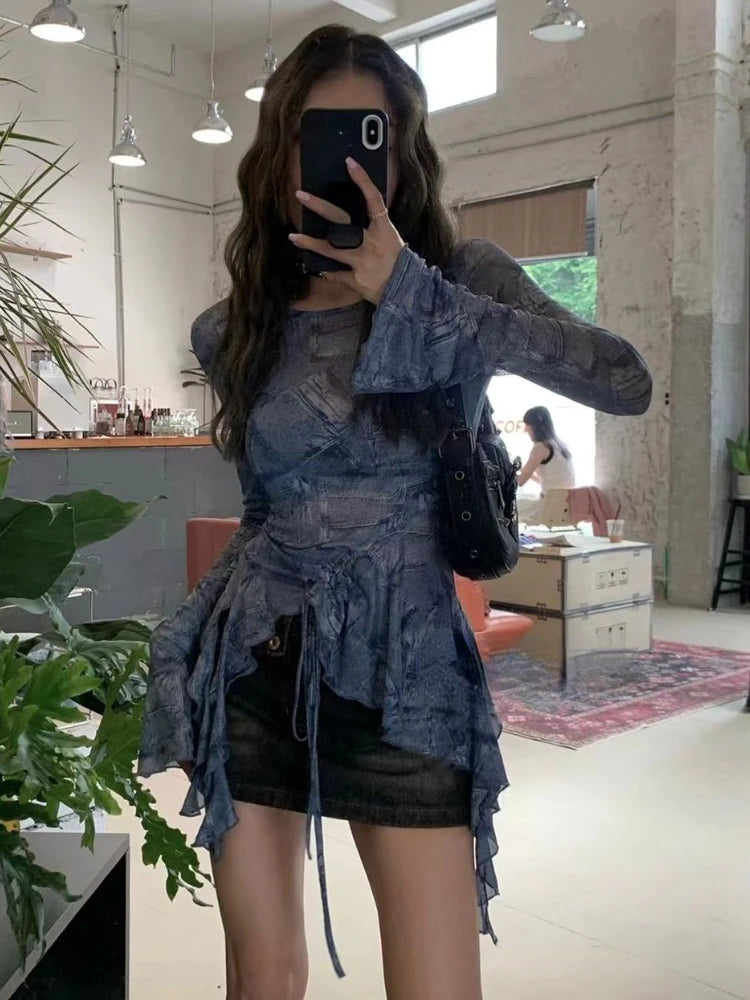 Vintage Hollow Out Shirt