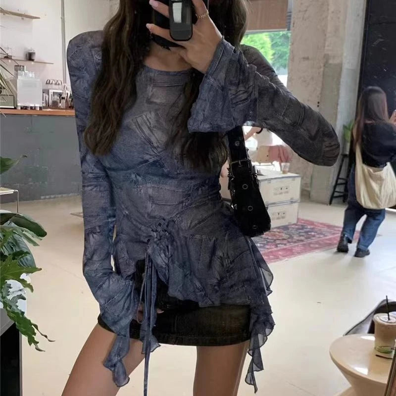 Vintage Hollow Out Shirt