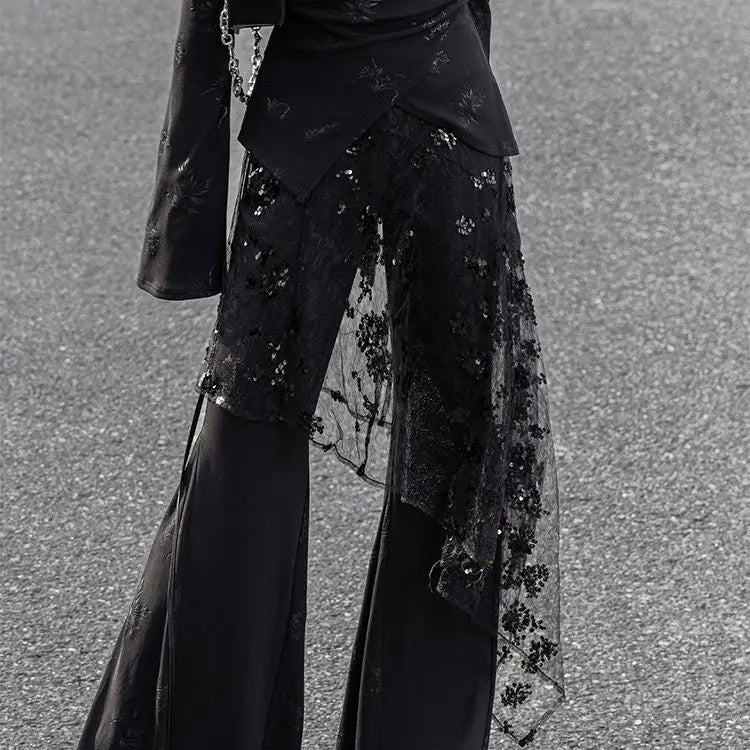 Grunge Glitter Bandage Skirt