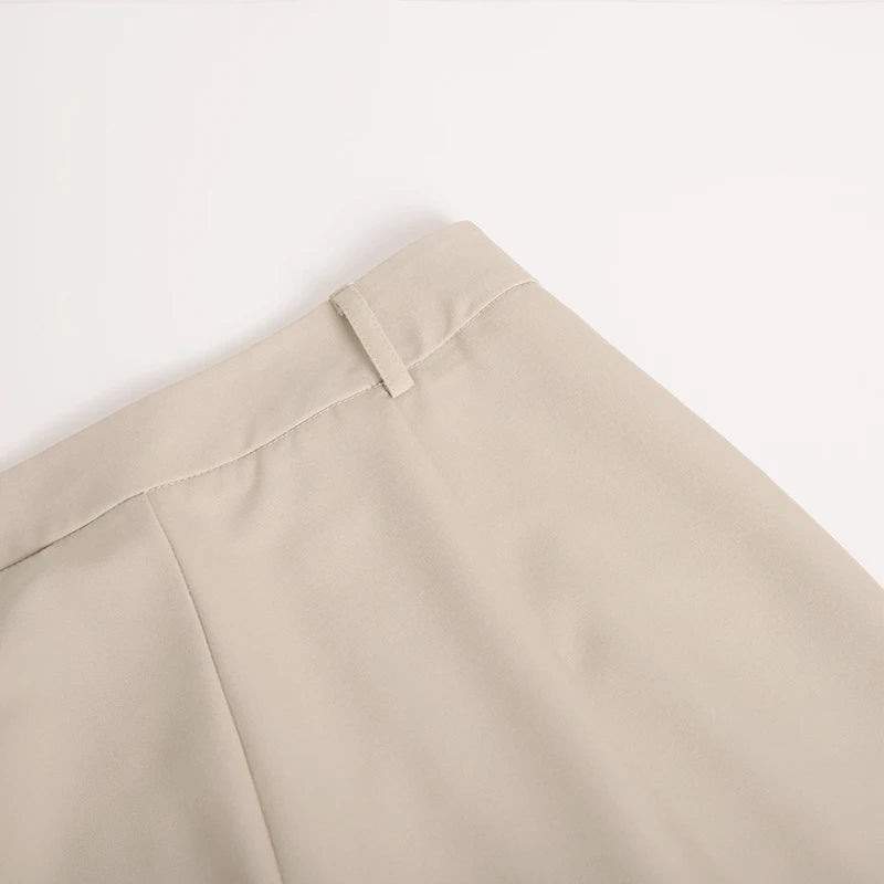 DGLUKE 2025 Nuevos Pantalones de Cintura Alta para Mujer, Pantalones Anchos de Moda para Mujer, Pantalones de Vestir Elegantes, Pantalones Rectos Negros, Ropa de Otoño
