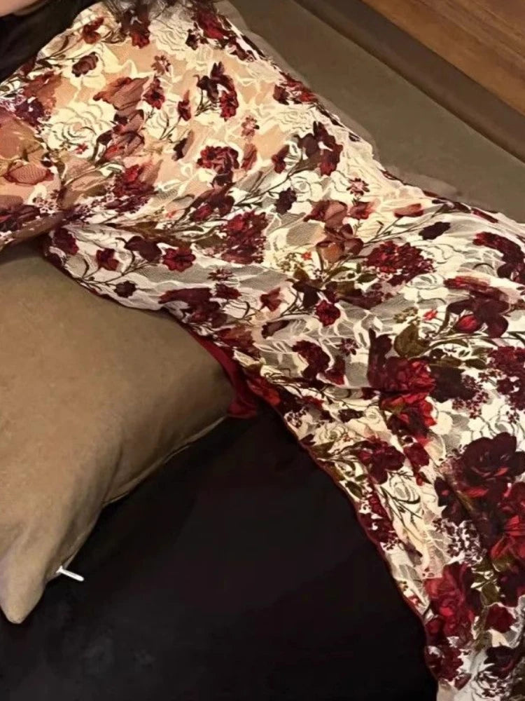 Long Jacquard Flare Shirt