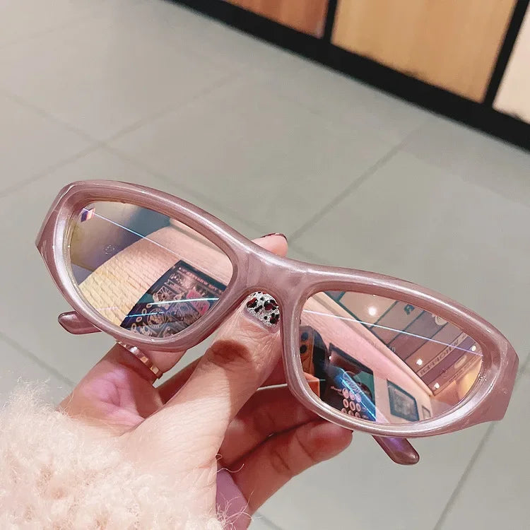 Y2K Punk Oval Sunglasses