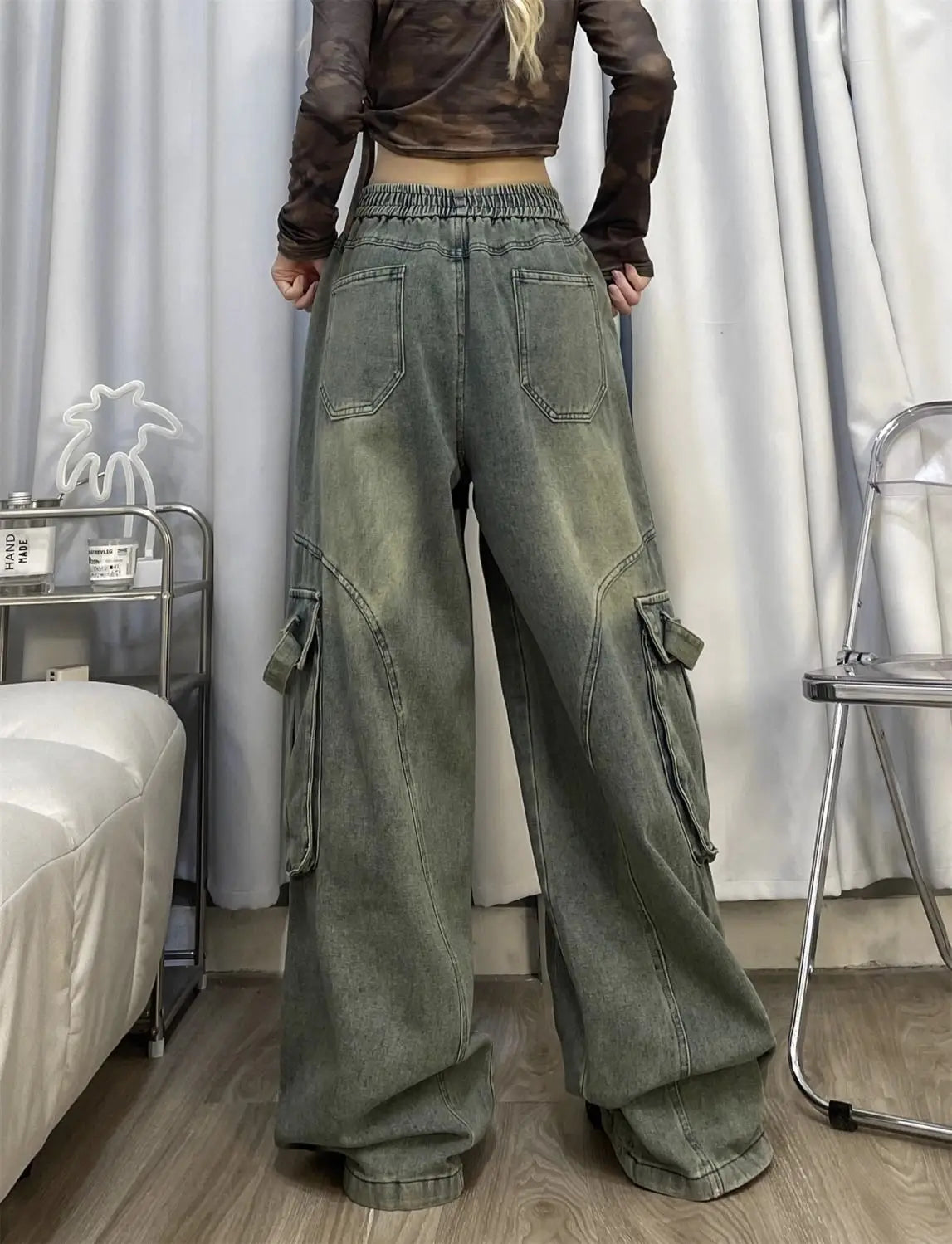 Straight Leg Multi-Pocket Cargo Pants