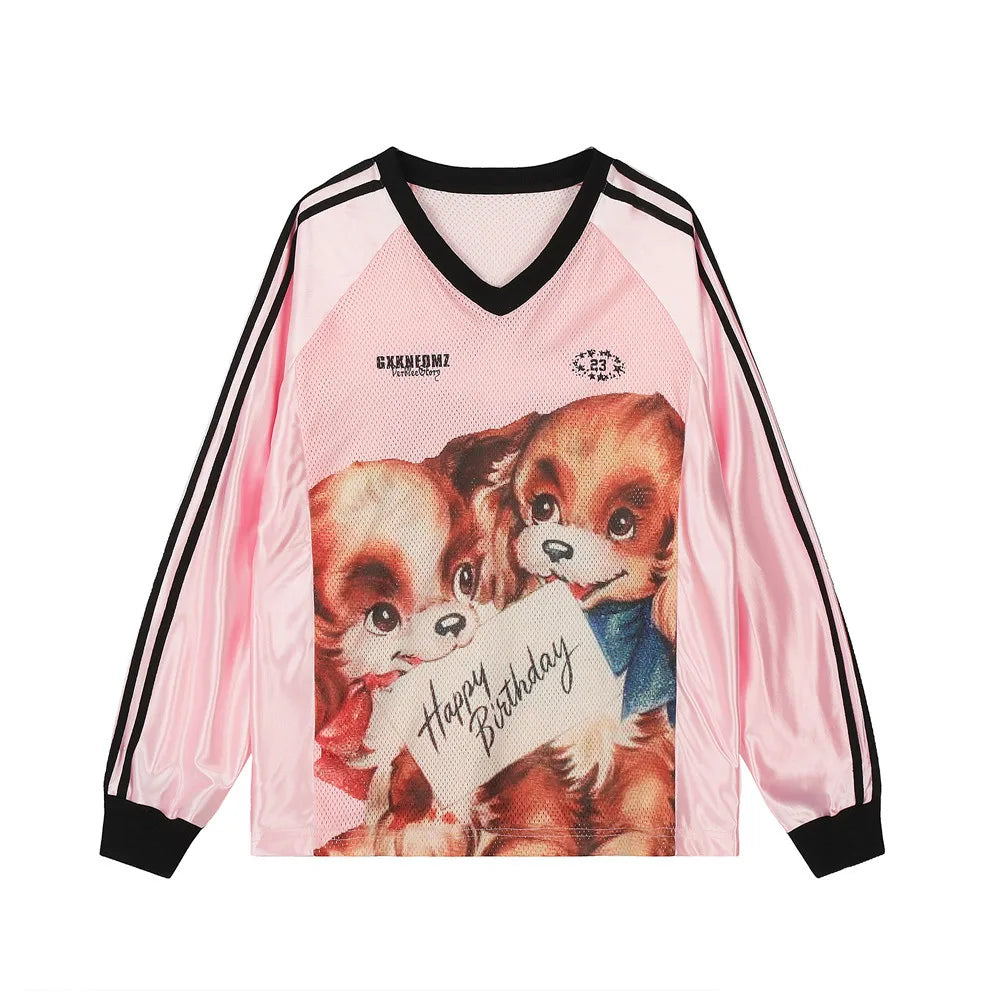Cartoon Cute Puppies Skater T-Shirt