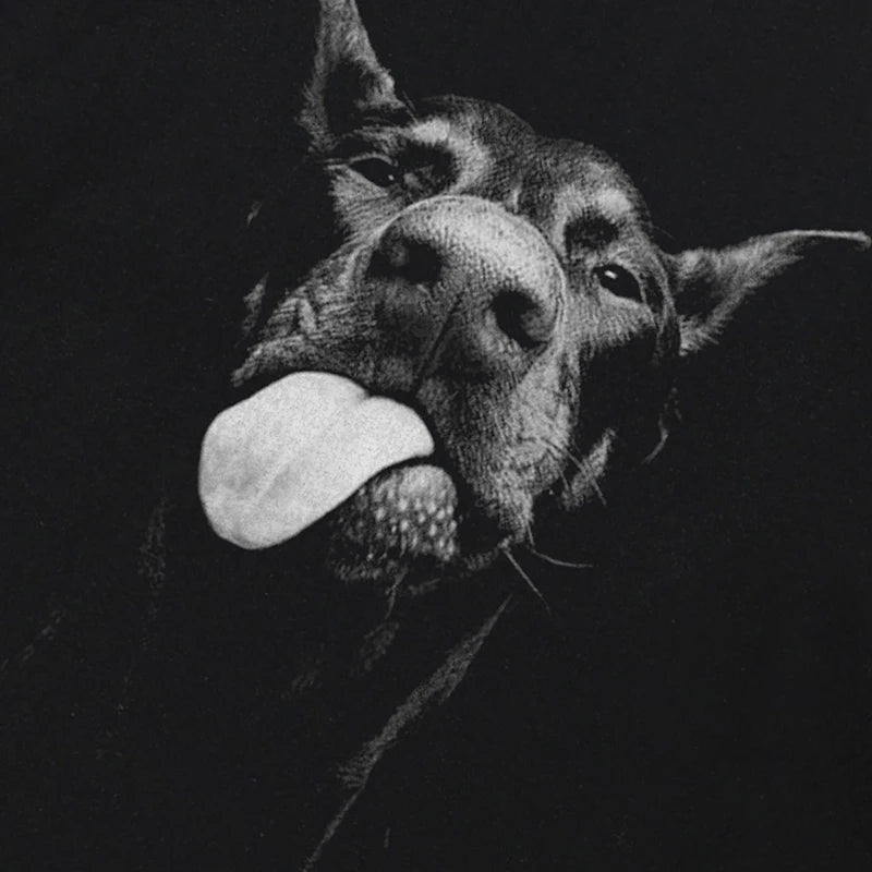 Graphic Doberman Dog Cotton Hip T-Shirt