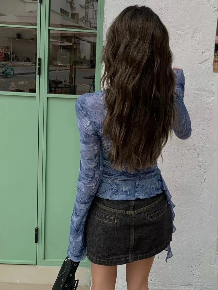 Vintage Hollow Out Shirt
