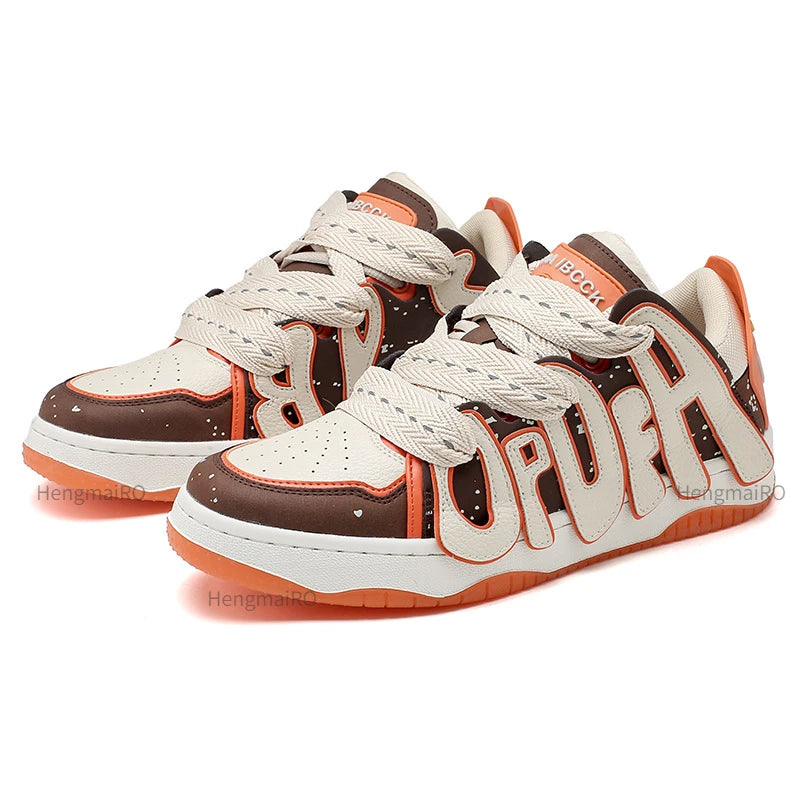 Y2K Punk Skating Letters Sneakers