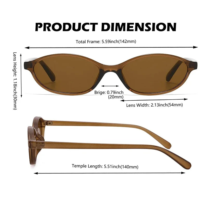 Retro Oval Y2k Sunglasses