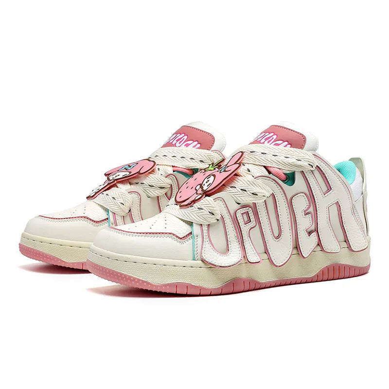 Y2K Punk Skating Letters Sneakers