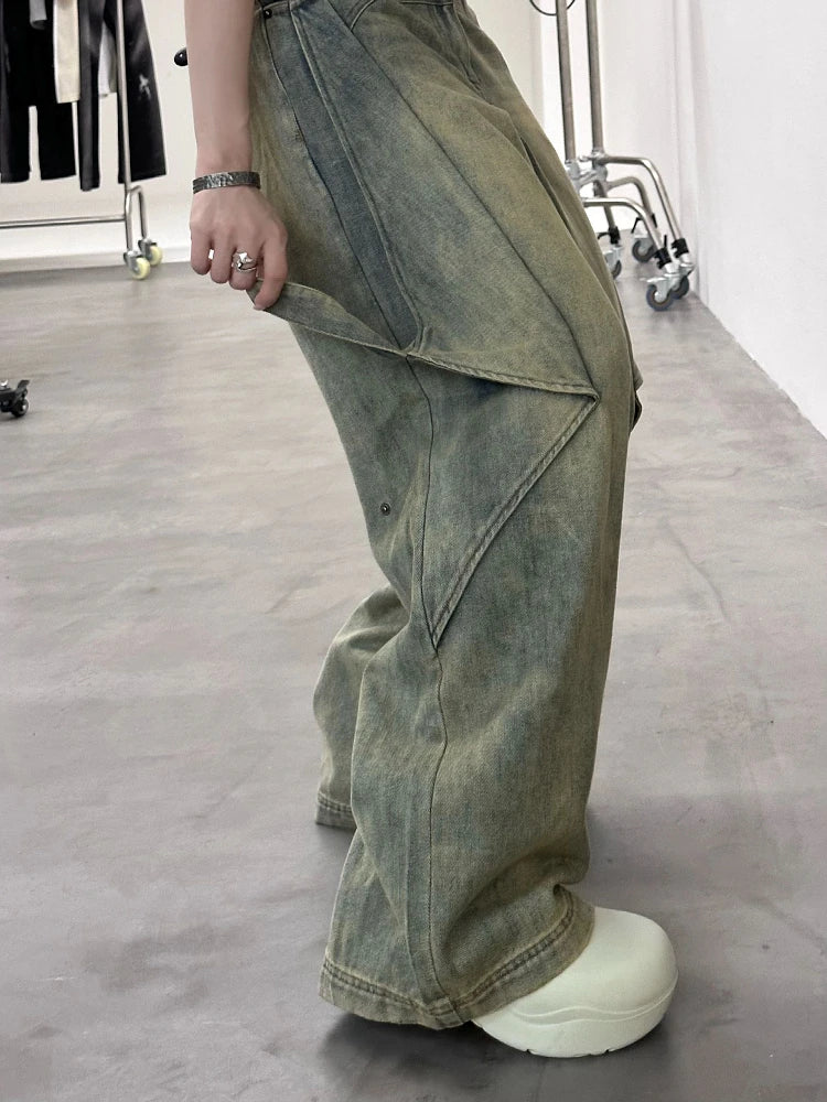 Women's Hip Pop Wide Leg Jeans