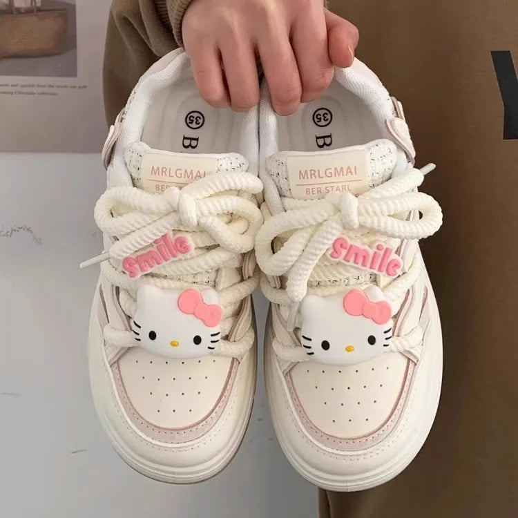Zapatillas suaves con diseño de gatito atrapasueños para niña