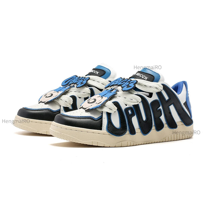 Y2K Punk Skating Letters Sneakers