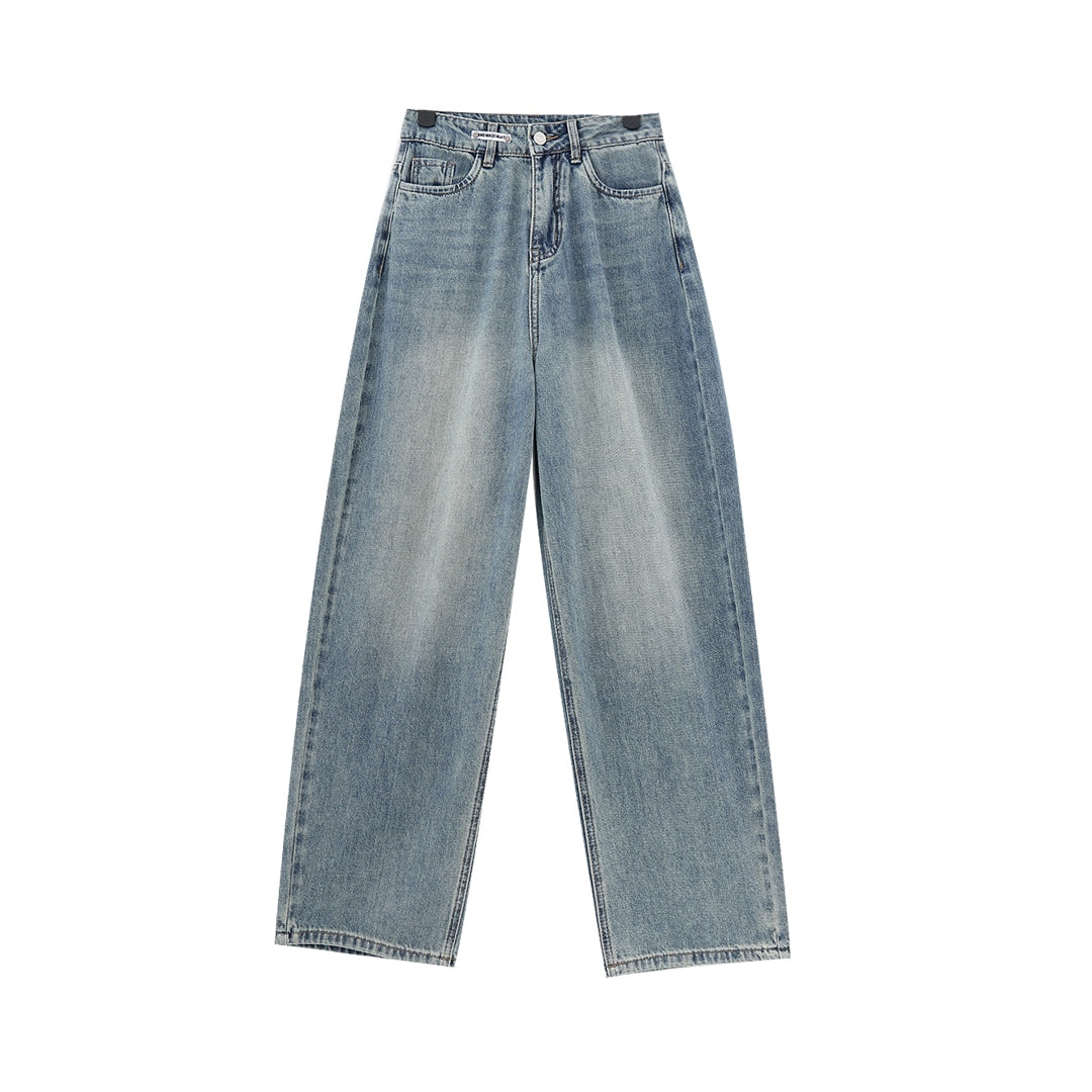 Light Blue Jeans In White Background From Oradola
