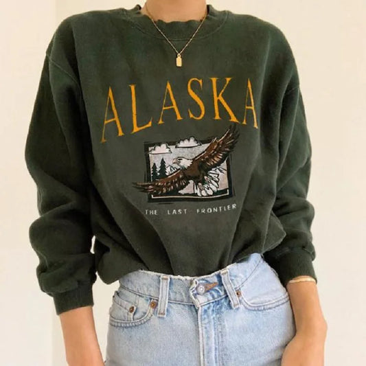 Sudadera suave con águila de Alaska