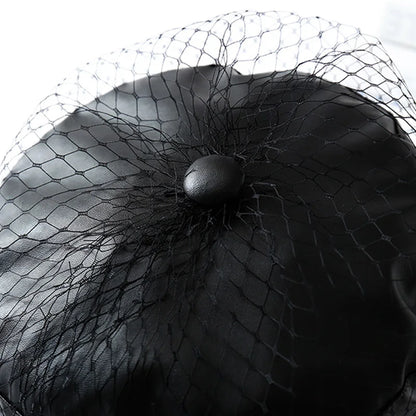 Black Lace Veil Hat