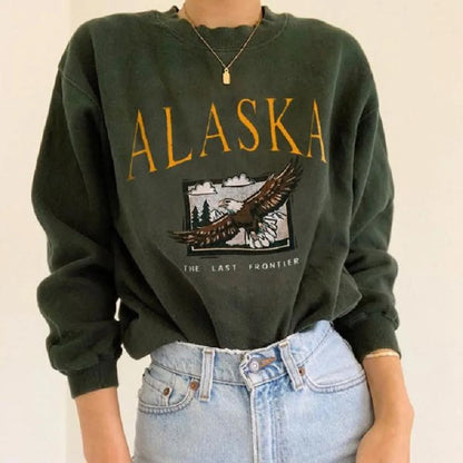 Sudadera suave con águila de Alaska