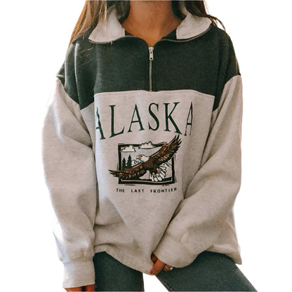 Sudadera suave con águila de Alaska