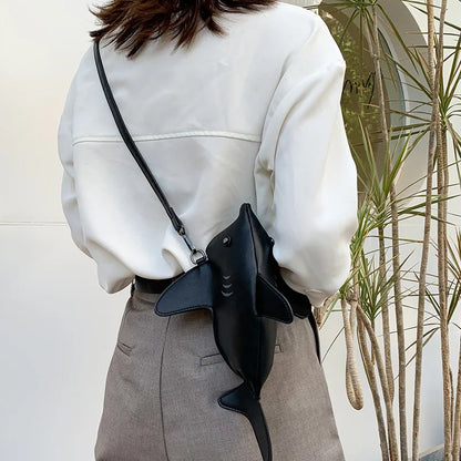 Shark Cartoon Women Cross Bag