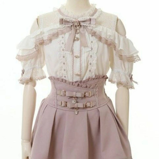 Lace Patchwork Sweet Shirt