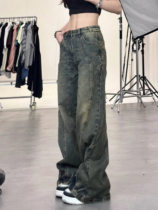 High Waist Wide Leg Women's Jeans