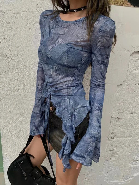 Vintage Hollow Out Shirt