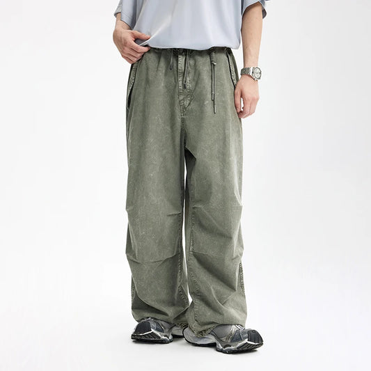 Heavy Washed Parachute Pants