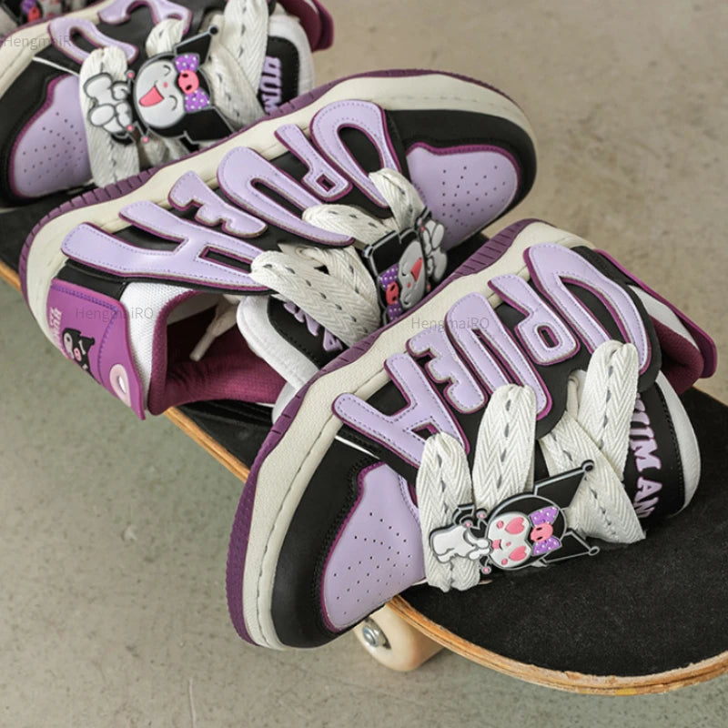 Y2K Punk Skating Letters Sneakers