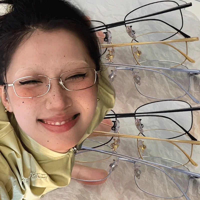 Soft Girl Square Glasses