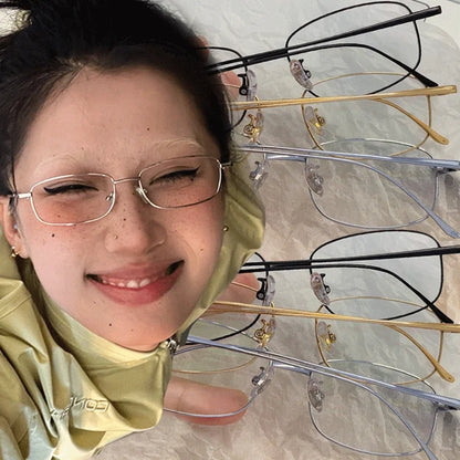 Soft Girl Square Glasses