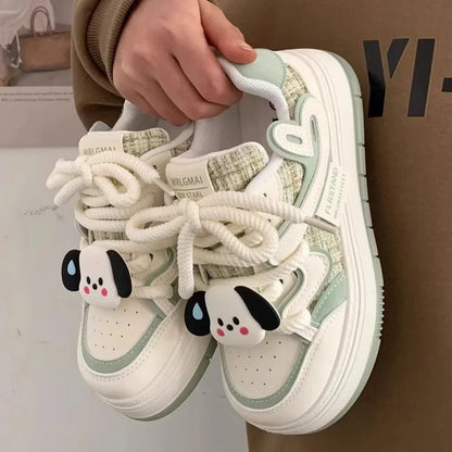 Zapatillas suaves con diseño de gatito atrapasueños para niña
