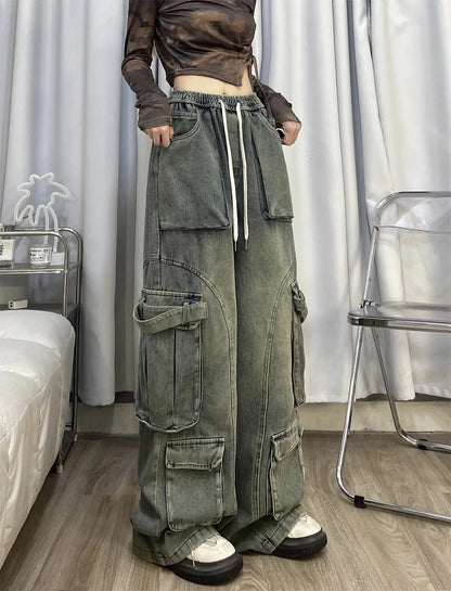 Straight Leg Multi-Pocket Cargo Pants