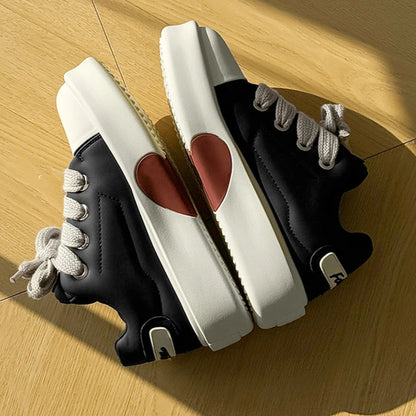 Y2K Retro Heart Skating Sneakers