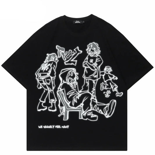 Youth Life Cartoon T-shirt