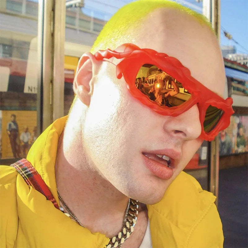 Y2K Twisted Irregular Sunglasses