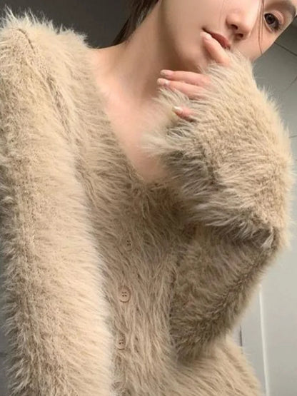 Cozy Vintage Fuzzy Sweater