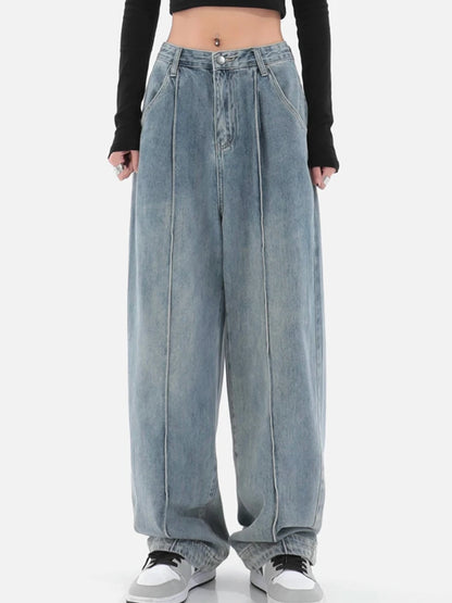 Light Blue Wide Leg Vintage Jeans