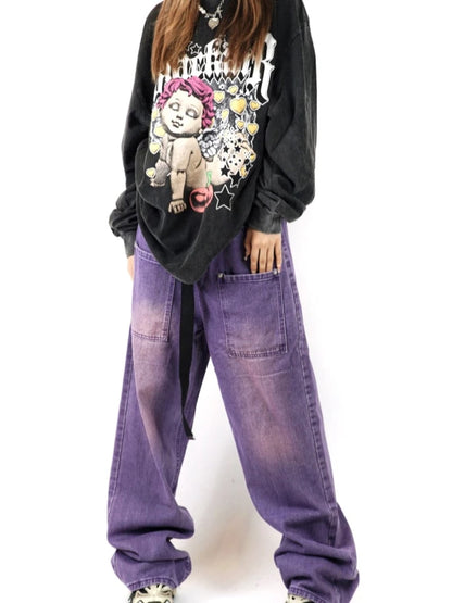 Vintage High Waist Wide Leg Jeans